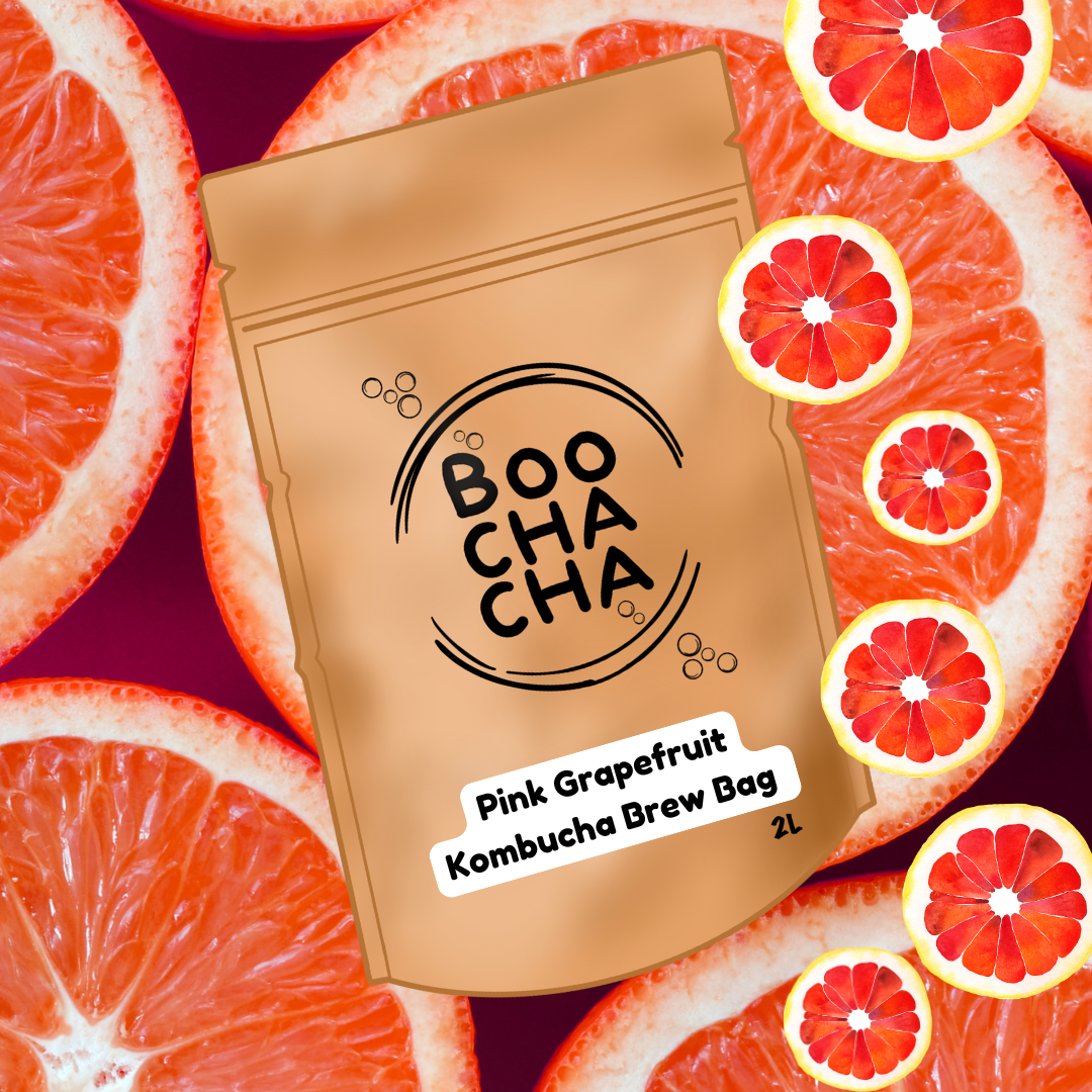 Pink Grapefruit Kombucha Brew Bag