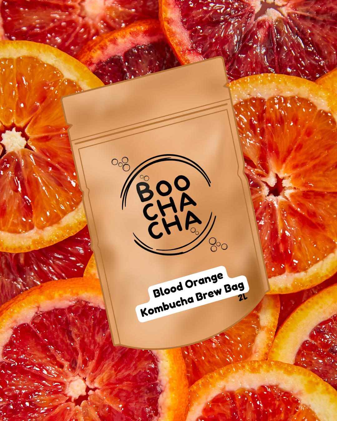 Blood Orange (Caffeine Free) Kombucha Brew Bag