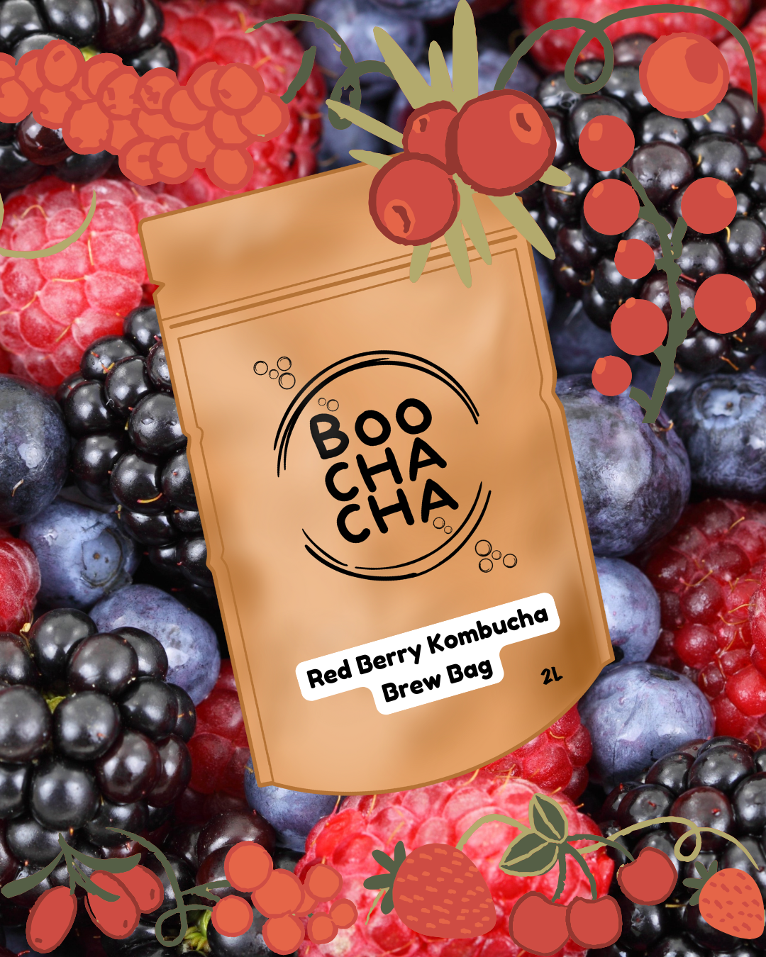 Red Berry Kombucha Brew Bag