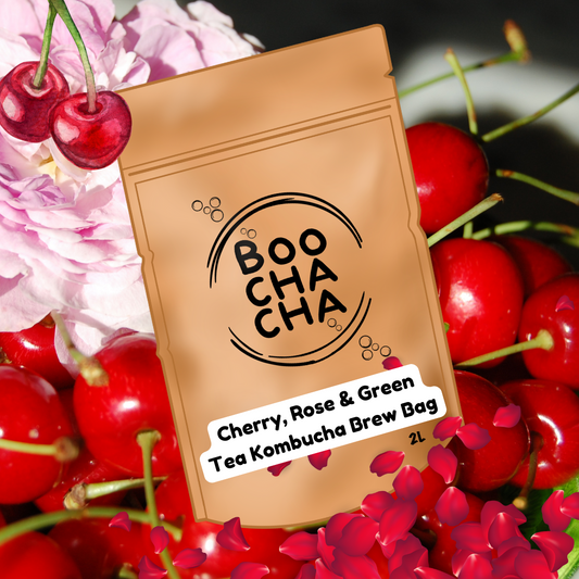 Cherry, Rose & Green Tea Kombucha Brew Bag
