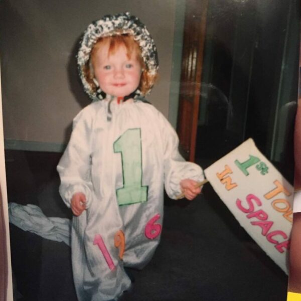 Me, the founder of BooChaCha at age 1 dressed up as spaceman- BooChaCha