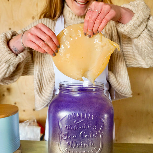 How to Craft Your Own Kombucha SCOBY from a Bottle of Live Kombucha!
