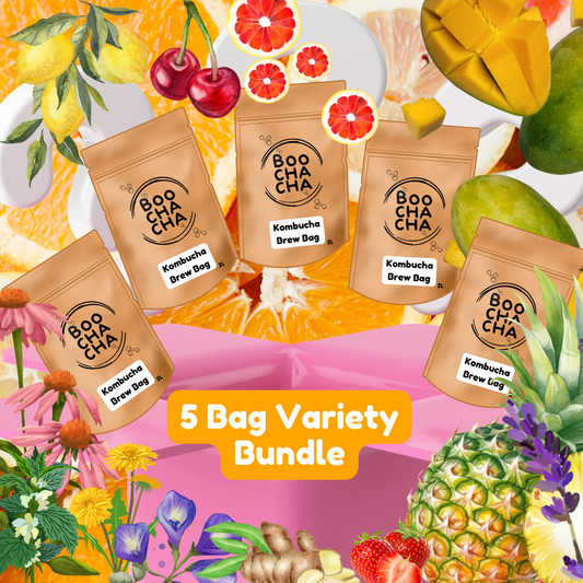 Five Kombucha Brew-Bag Bundle