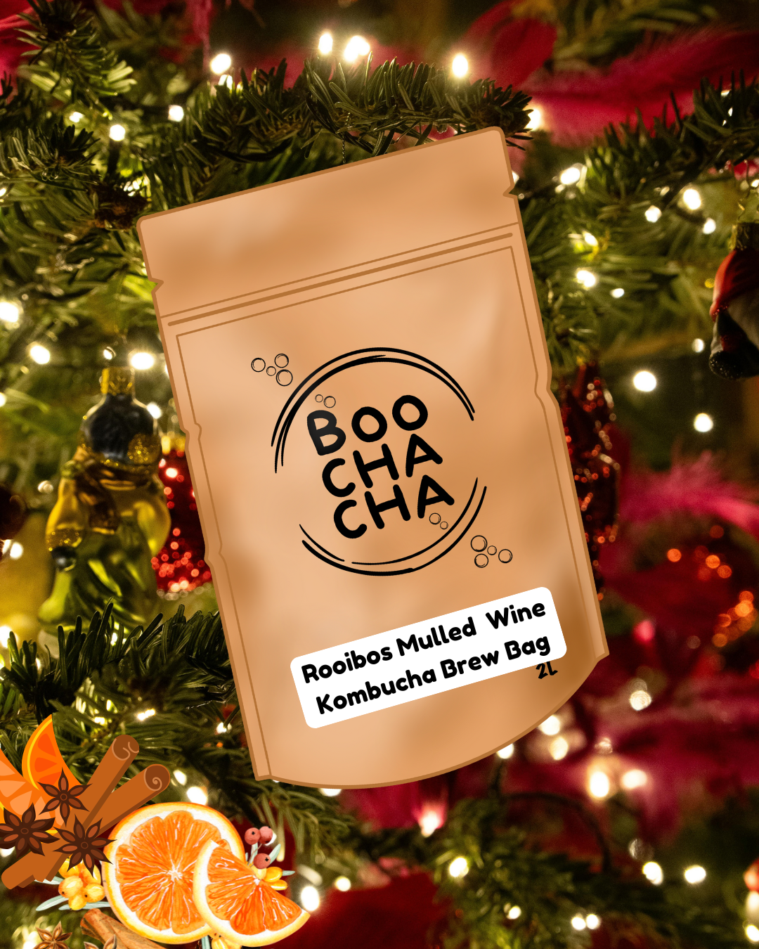 Rooibos & Mulled Wine Kombucha Brew Bag (Caffeine Free)