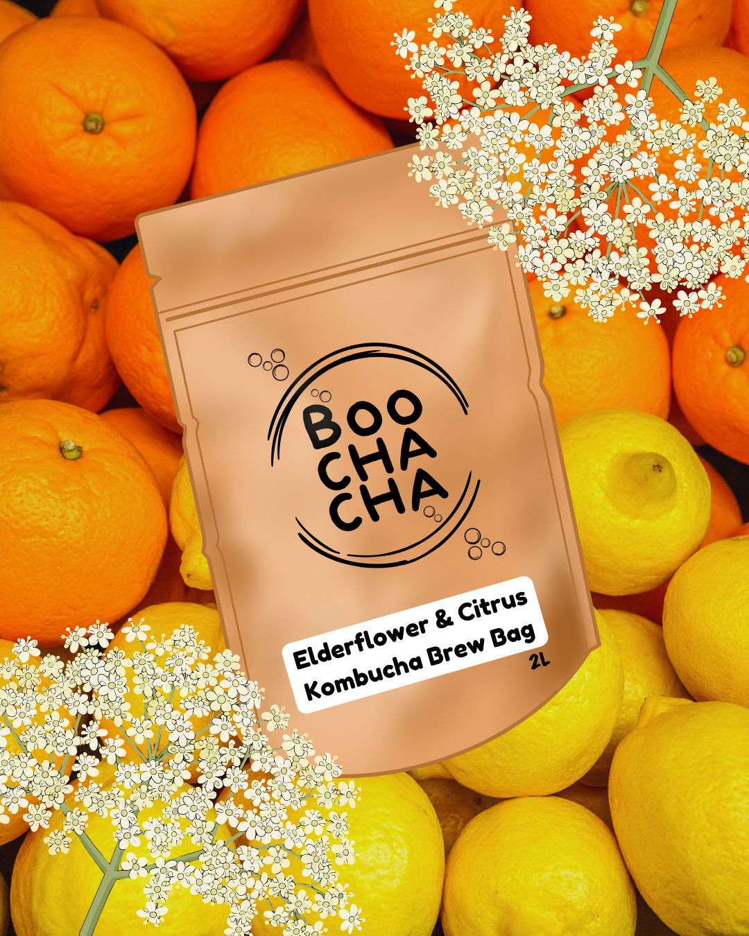 Elderflower & Citrus Kombucha Brew Bag