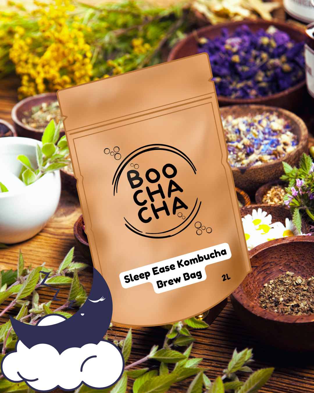 Sleep Ease (Caffeine Free) Kombucha Brew Bag