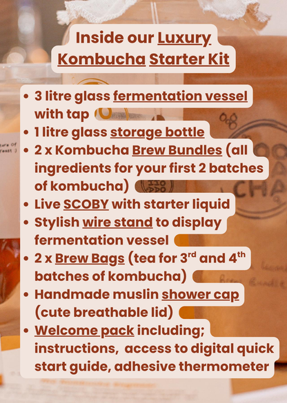 Luxury Kombucha Starter Kit - Gift Set