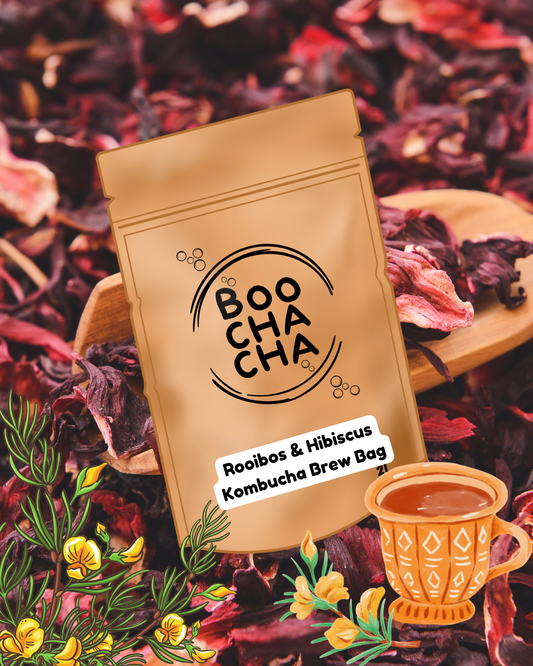 Rooibos & Hibiscus (Caffeine Free) Kombucha Brew Bag