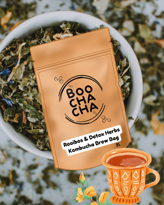 Rooibos & Detox Herbs (Caffeine Free) Kombucha Brew Bag