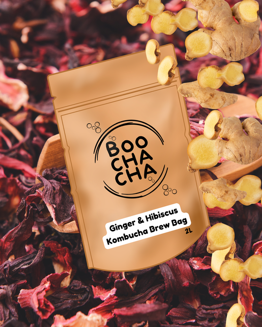 Ginger & Hibiscus Kombucha Brew Bag