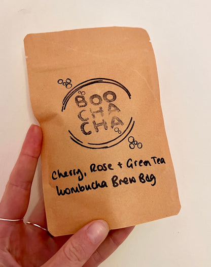 Cherry, Rose & Green Tea Kombucha Brew Bag