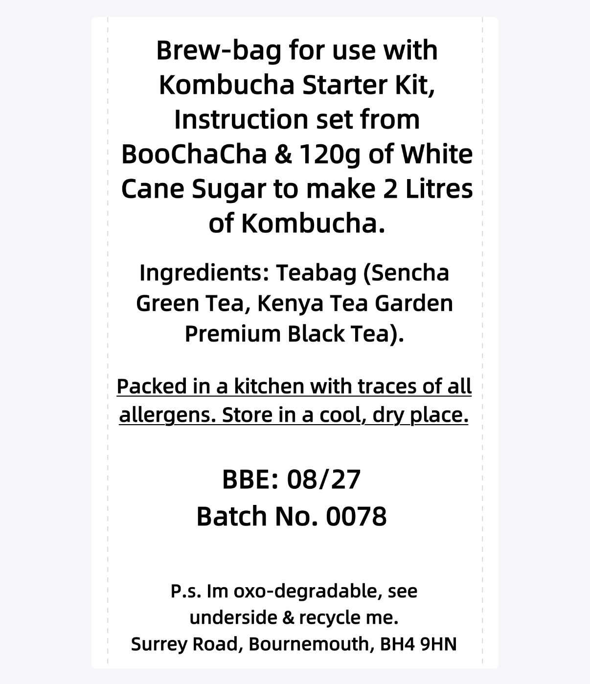 Classic Kombucha Brew Bag