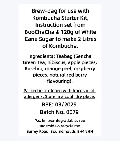 Red Berry Kombucha Brew Bag