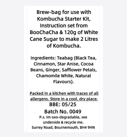 Gingerbread Kombucha Brew Bag