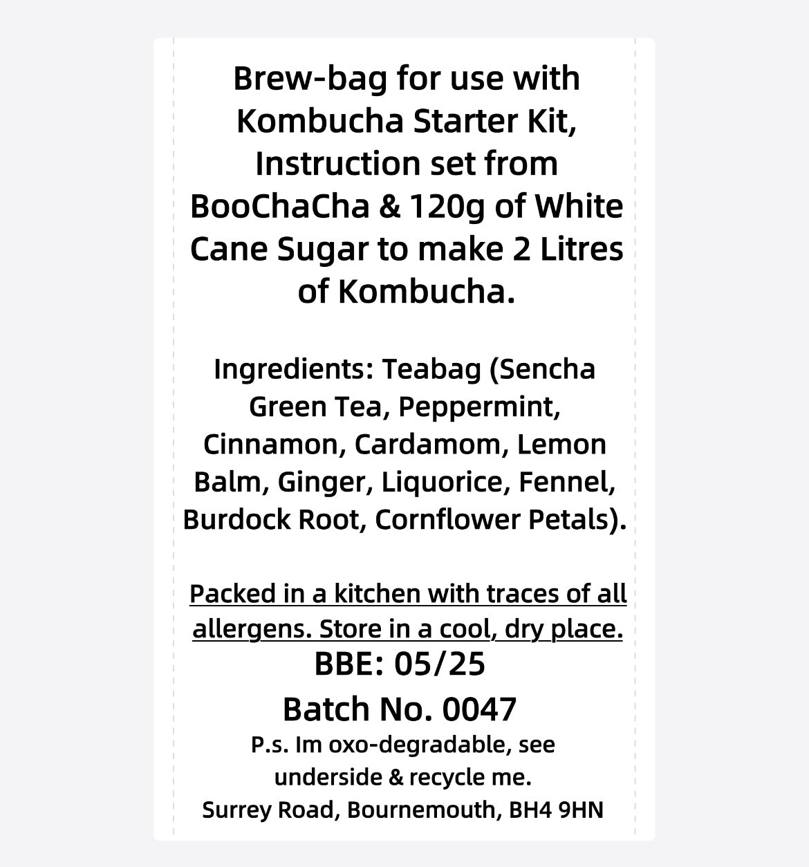 Bloat Busting Kombucha Brew Bag