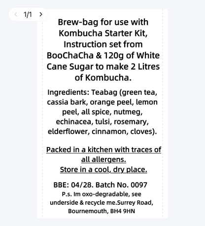 Winter Warmer Kombucha Brew Bag