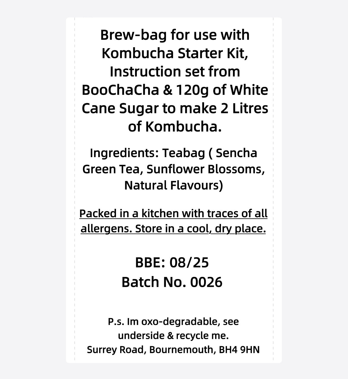 Mango & Green Tea Kombucha Brew-Bag