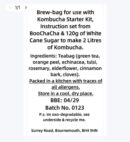 Immune Boosting Kombucha Brew Bag