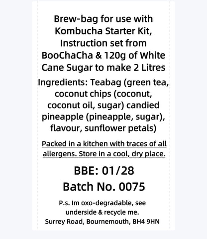Piña Colada Kombucha Brew Bag
